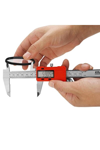 Kraft Electronic caliper, 0 - 150 mm, LCD display,