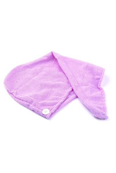 zola Turban towel, made of microfiber, easy to use, pleasant to the touch, 55x22 cm, purple