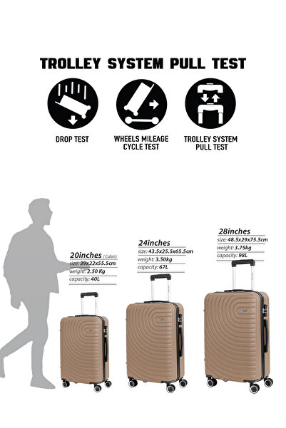 PARAJOHN 28-Inch Large ABS Hardshell Lightweight Luggage | 3.8kg Durable 4-Wheel Spinner Travel Trolley