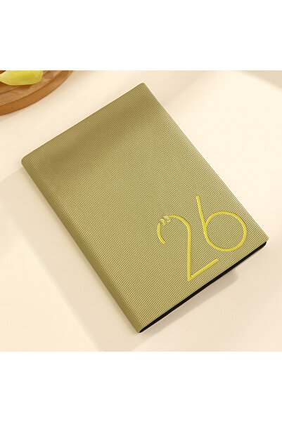 OEM Agenda 2026 – Elegant khaki with gold accents