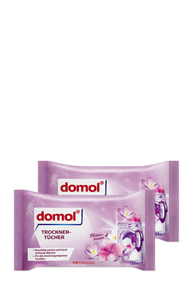 DOMOL 25-Piece (2 Pieces) Wipes Flower Dream Dryer