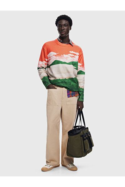 Desigual Sweater with landscape print