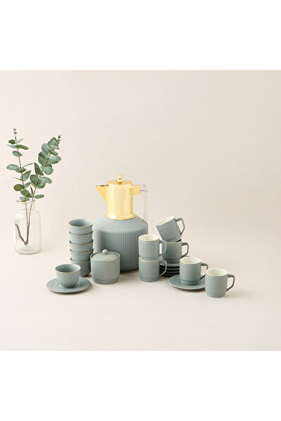 Lifestyle طقم أكواب شاي هبة الجديد من الخزف العظمي مكون من 20 قطعة
