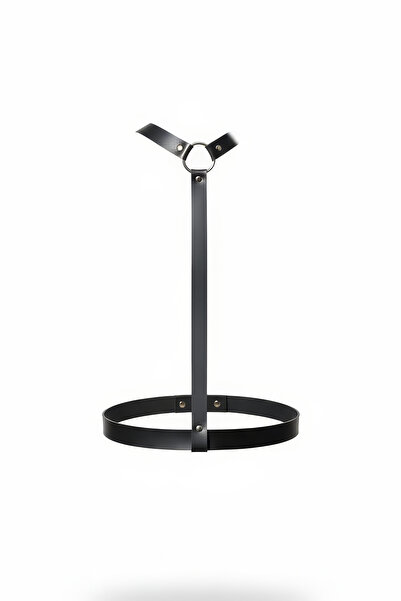 Angels Passion Curea neagră pentru femei, accesoriu pentru corp, cu curea ver...