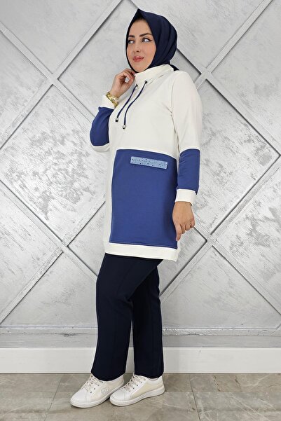 PYS KADIN KOMBİNLİ BOĞAZLI TESETTÜR TUNİK