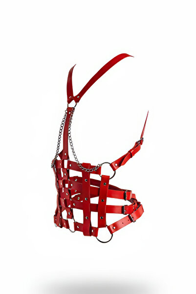 Angels Passion Чорний жіночий ремінь з ланцюжком, деталізований кільцями, кор...