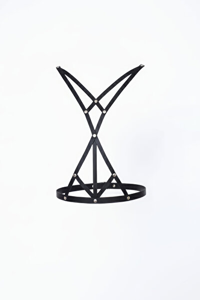 Angels Passion Accesoriu pentru corp pentru femei, negru, cu centură, în stil...