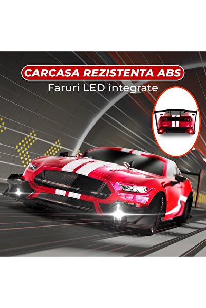 Timebox RC Toy Car Drift 4WD High Speed Remote Control 1:16 Scale Rechargeable LED Red