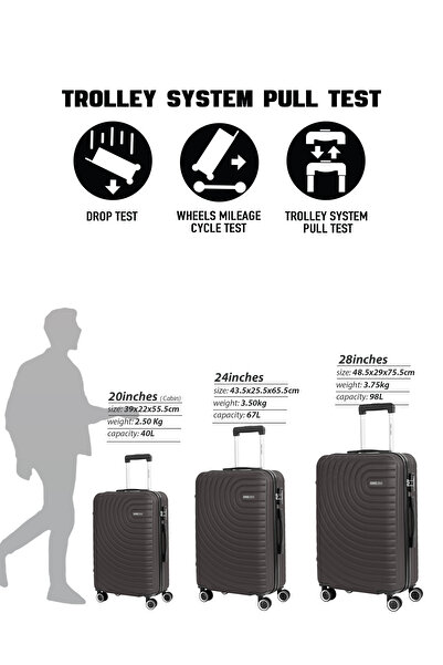 PARAJOHN 28-Inch Large ABS Hardshell Lightweight Luggage | 3.8kg Durable 4-Wheel Spinner Travel Trolley