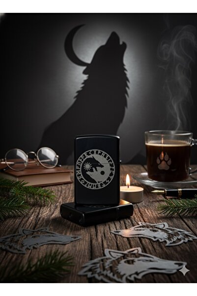 3D Baskı flx Bozkurt Temalı Özel Tasarım Kurt Desenli Çakmak | Türk Temalı He...