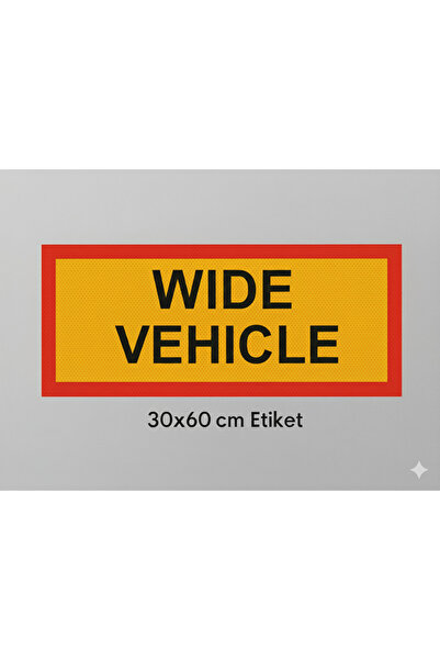 opersan ملصق عاكس للمركبات العريضة مقاس 30×60 سم - للمركبات العريضة