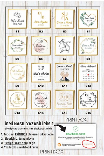 Printbox MADLEN ETİKET - 100 ADET