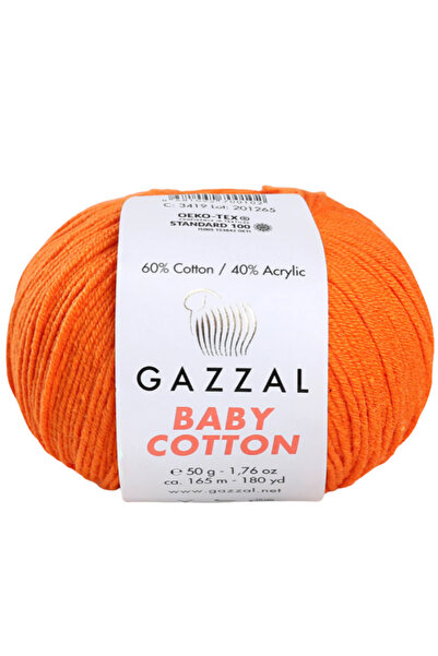 Gazzal Bumbac pentru bebeluși 50% bumbac 50% ață de tricotat acrilic 50 g / 2...