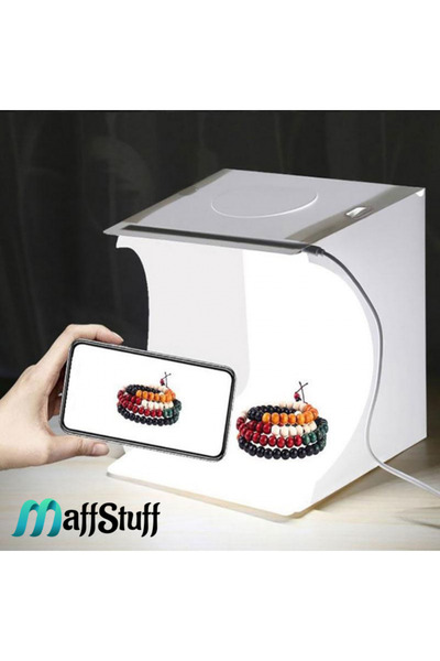 MaffStuff MaffStuff® Portable Mini Photo Studio Cube with LED Lighting and 6 Multicolored Backdrops