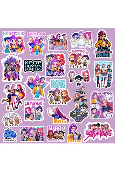 PRİNT Set 50 de Stickers Kpop Hunters Multicolor