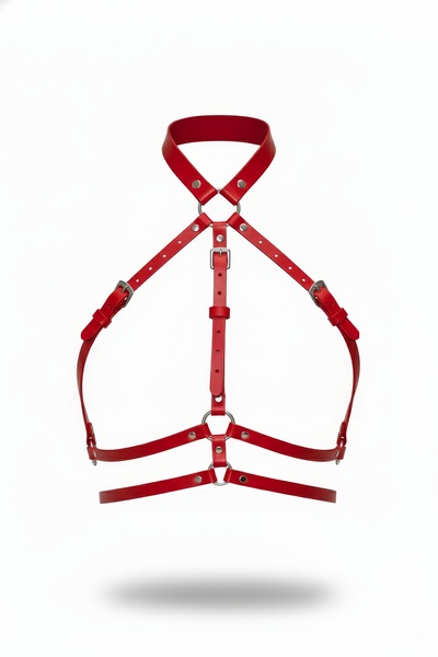 Angels Passion Червен дамски колан, колан за тяло, ремък за тяло, колие, аксе...