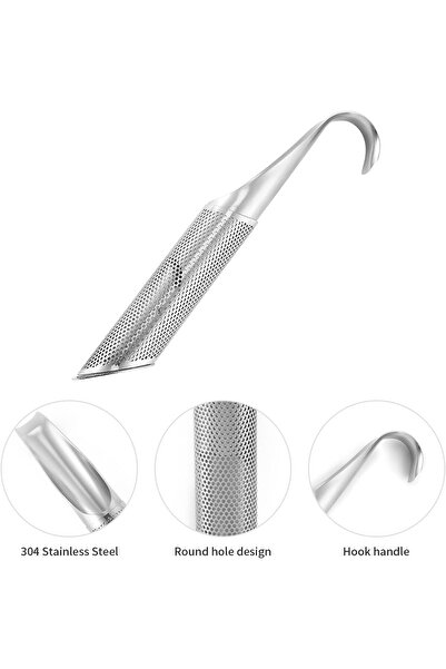 zola Tea infuser, stainless steel, 15x2x4.5 cm, silver