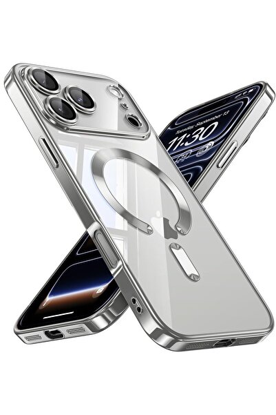 Nezih Case Apple iPhone 17 Pro Max Compatible Corners Colorful Transparent Camera Protected Silicone Cover