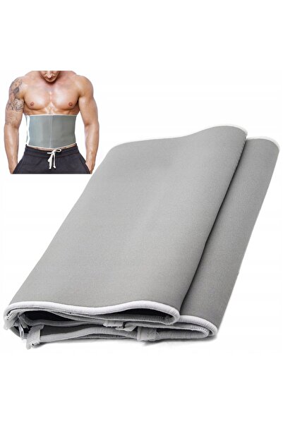 zola Fitness belt, neoprene with zipper, 86/130x24 cm, grey