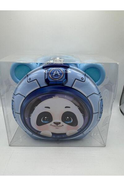 Market Anahtarlı Panda Kumbara – Sevimli Metal Kilitli Mini Kasa