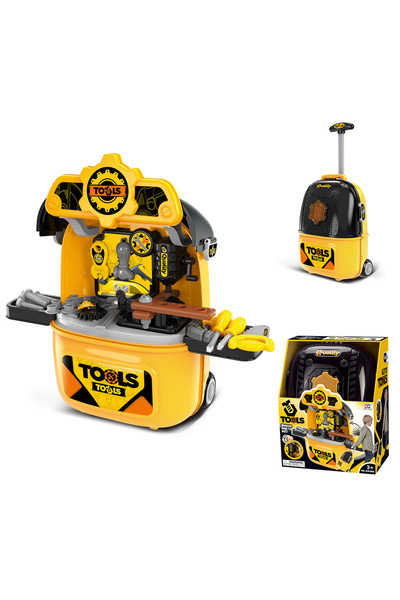 Rovo Toy workbench 982, with tools and accessories, 33 pieces