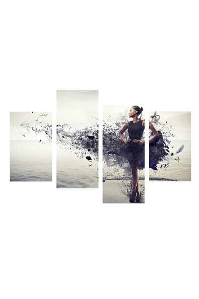 4Decor Tablou pânză 4Decor, Rochie neagră, 120x70cm, DE0215