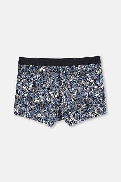 Dagi Black Patterned Cotton Boxer