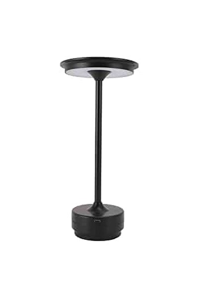 Taimi LED Table Lamp, Touch Control Aluminum Iron Stepless Dimmable Bedside Table Lamp (Black)