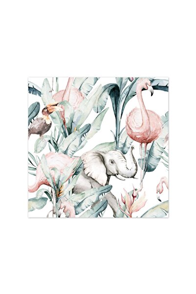 4Decor Pânză Tablou 4Decor, flamingo pastel, 50x50cm, DE0310