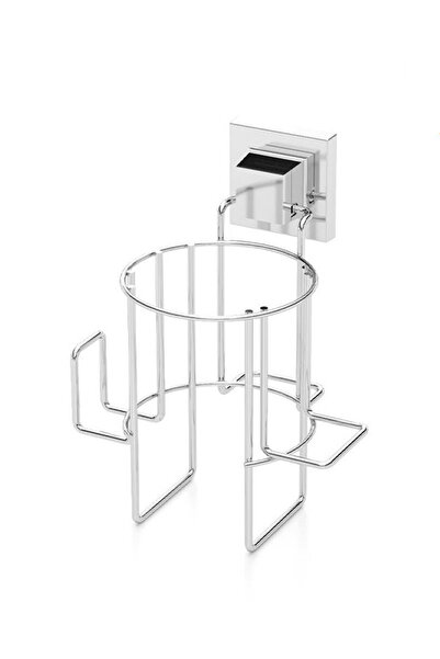 MegaVitrin Tekno Tel EF-262 Krom Saç Kurutma Makinesi Askısı | Yapışkanlı/Vid...