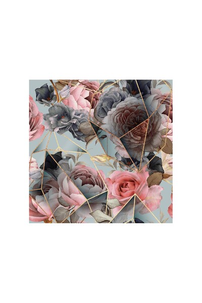 4Decor Pânză Tablou 4Decor, Triunghi flori, 50x50cm, DE0374