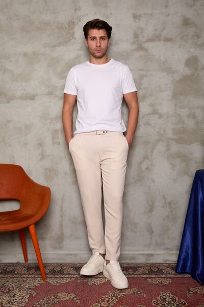 BAYKİM Sports wear Joger Trousers with Belt Detail