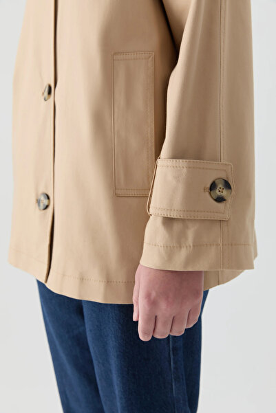 Tuğba Kısa Trençkot - Camel