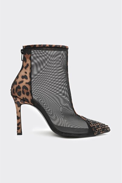 derinet Topuklu Transparan Kadın Bot