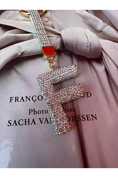 Milena Designer Store Milena Istanbul Letter Stone Bag Charm / Keychain / Car Ornament - Letter F