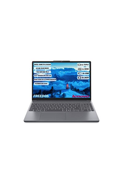 LENOVO Ideapad Slim 3 Intel Core i5 13420H 16GB 512GB SSD 15.3" WUXGA IPS Fre...