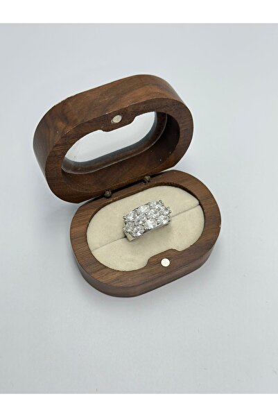 MyladyAccessoriess خاتم قابل للتعديل بتفاصيل حجرية كاملة (مطلي بالنحاس)