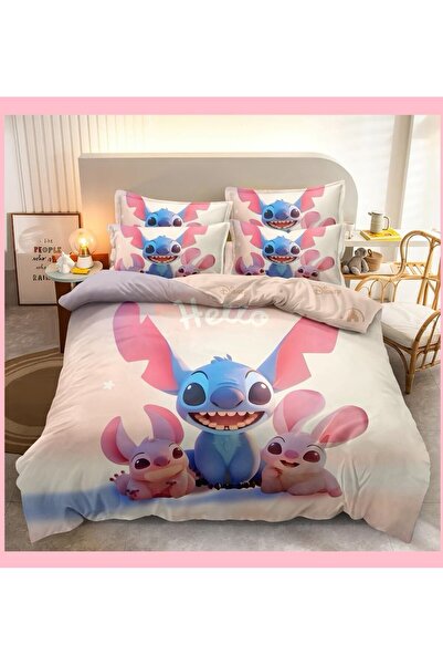 FIONNA.RO Fine Cotton Underwear for Children - Hello Stitch Cream and Pink