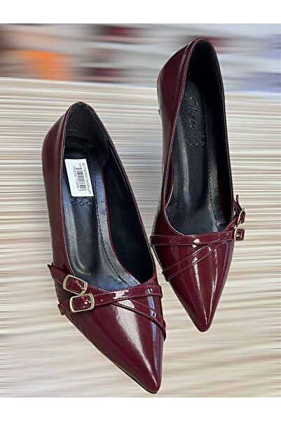 KAFKASLAR AYAKKABI 3 cm Stiletto Heels with Buckle Detail for Daily Evening Wear Stiletto Women's Shoes