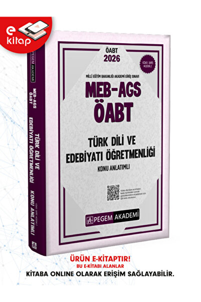Pegem Akademi 2026 MEB-AGS ÖABT Türk Dili ve Edebiyatı Öğretmenliği Konu Anla...