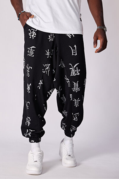 Superbluemexico بنطلون شالوار منقوش جاكار للجنسين