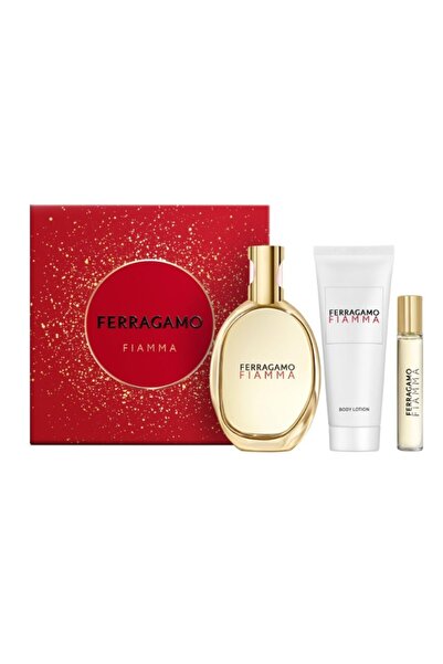 Salvatore Ferragamo Fiamma Edp 100 Ml + Body Lotion 100 Ml + Edp 15 Ml