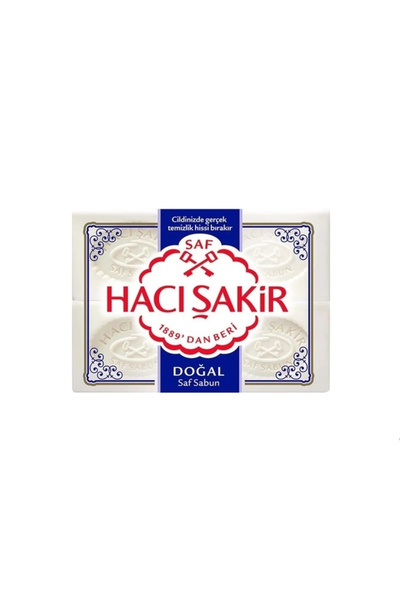 Hacı Şakir 4 عبوات من الصابون الصلب النقي 150x4 600 جرام