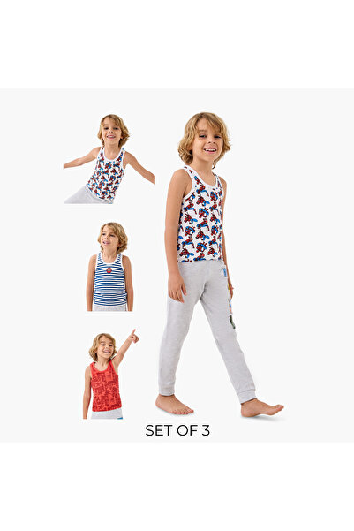 Marvel Spider-Man All-Over Print Vest - Set of 3