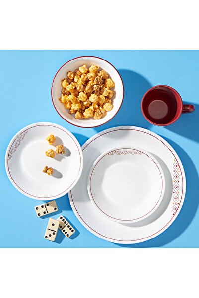 Corelle Fusion Chilli 16-Piece Dinnerware Set – Durable, Lightweight & Chip-Resistant