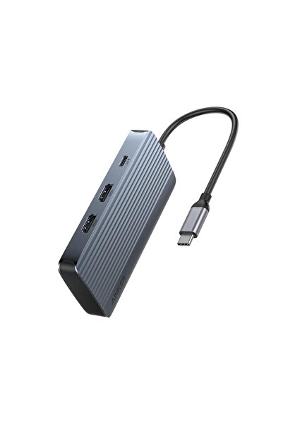 Anker USB-C Hub (7-in-1, Dual Display) - Gri