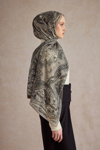 Qef Cotton Shawl Flow Stone