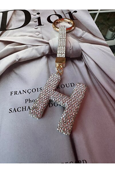 Milena Designer Store Milena Istanbul Letter Stone Bag Charm / Keychain / Car Ornament - Letter H