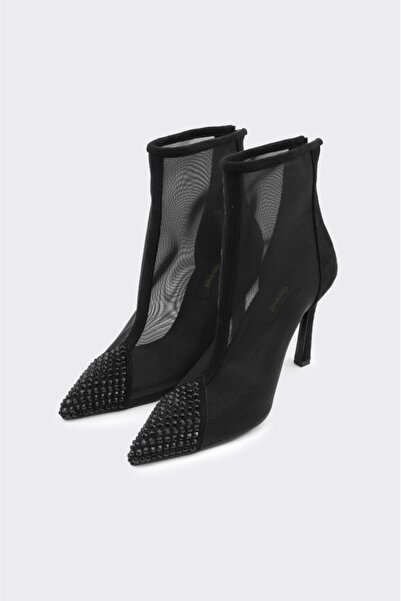 derinet Topuklu Transparan Kadın Bot