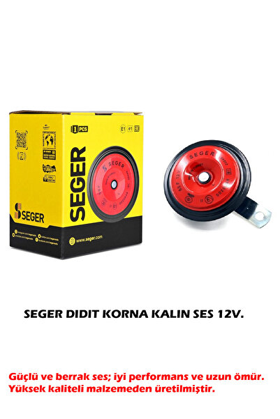 Seger DİDİT KORNA KALIN SES 12V. OTOMOBİL MOTOSİKLET